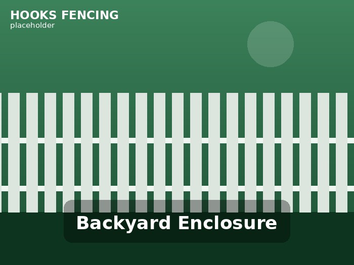 Backyard fence